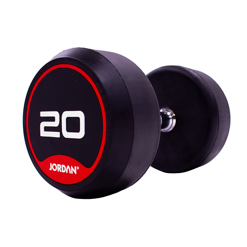 JORDAN 2kg-20kg Rubber Dumbbell Set (10 pairs) – your-gymequipment