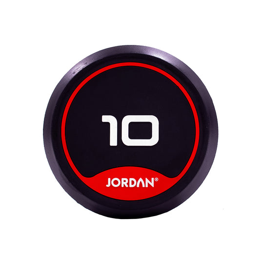 JORDAN | 1-10kg Rubber Dumbbell Set (10 Pairs)