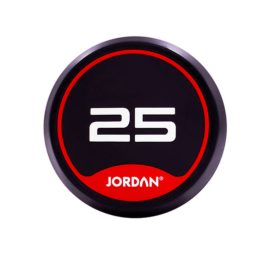JORDAN | 2.5kg-25kg Rubber Dumbbell Set (10 Pairs)